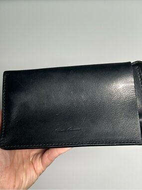 Rick Owens Mainline Black Leather Eyeglasses Case Spectacle Pouch Minimal